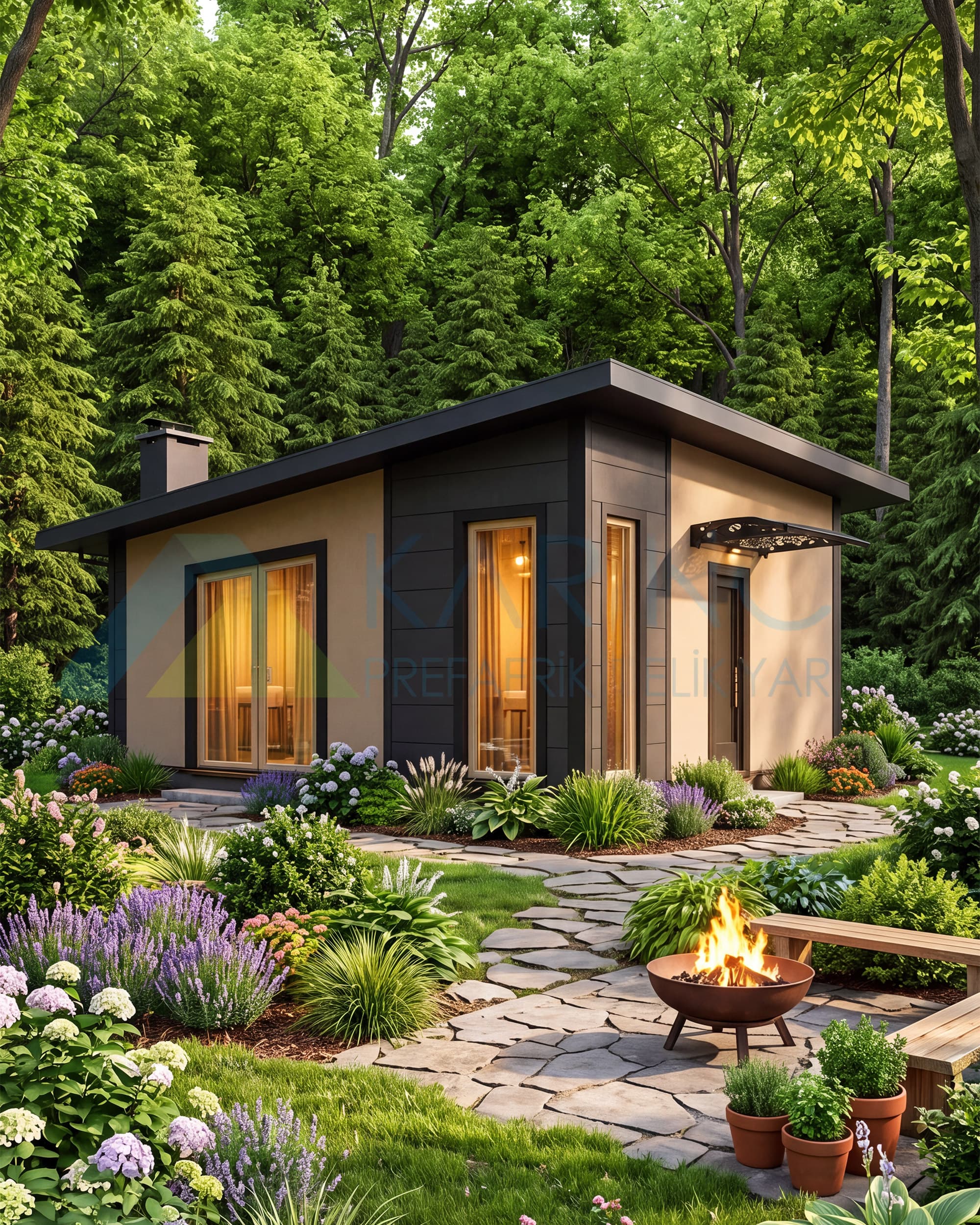 40 m² Çelik Tek Katlı Ev — 2