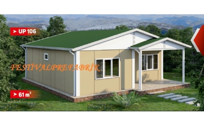 62 m² Tek Katlı Prefabrik Ev